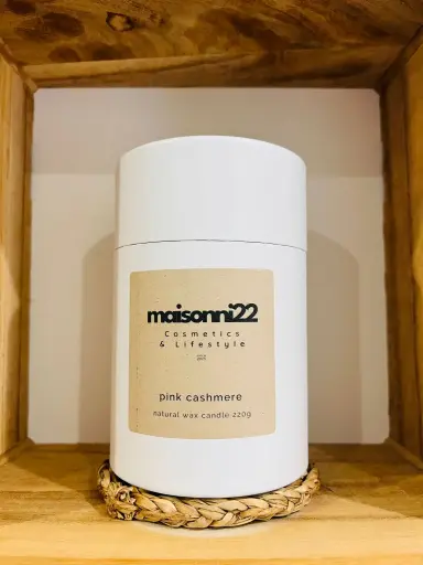 Pink cashmere candle